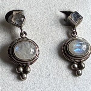 Sterling Silver Moonstone dangle earrings